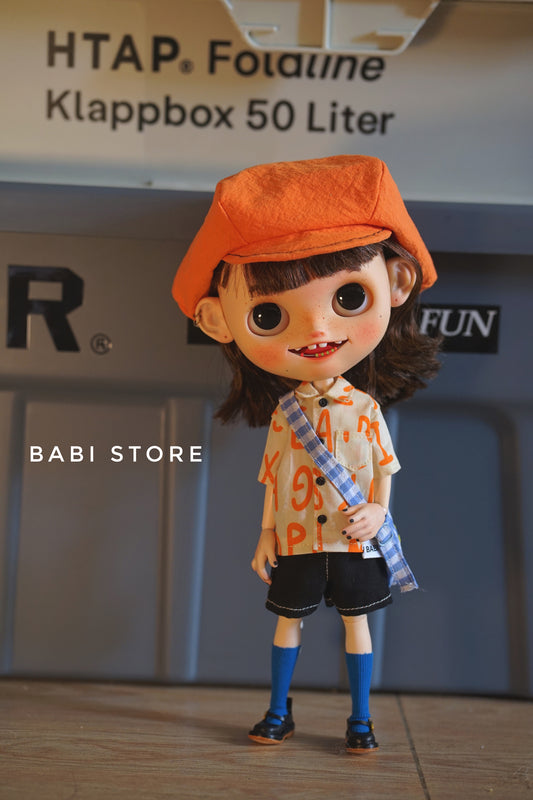 Blythe Doll Newsie Style Outfit Set