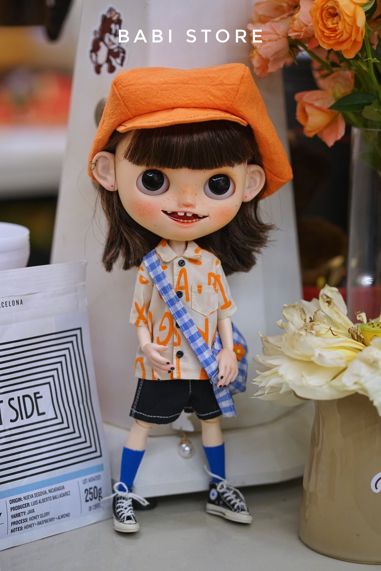 Blythe Doll Newsie Style Outfit Set